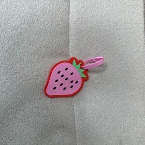 Strawberry Shaped Pink and Red luggage tag